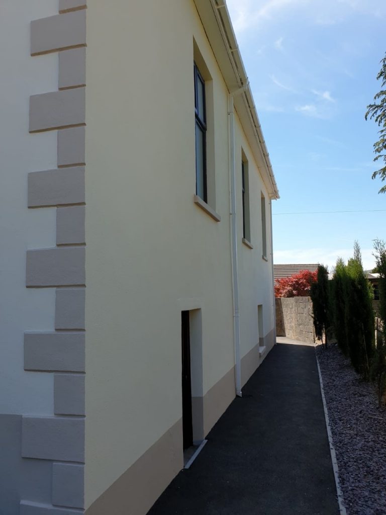 Right Hand Side Paintwork Calfaria Chapel Ystradgynlais by Painters Swansea